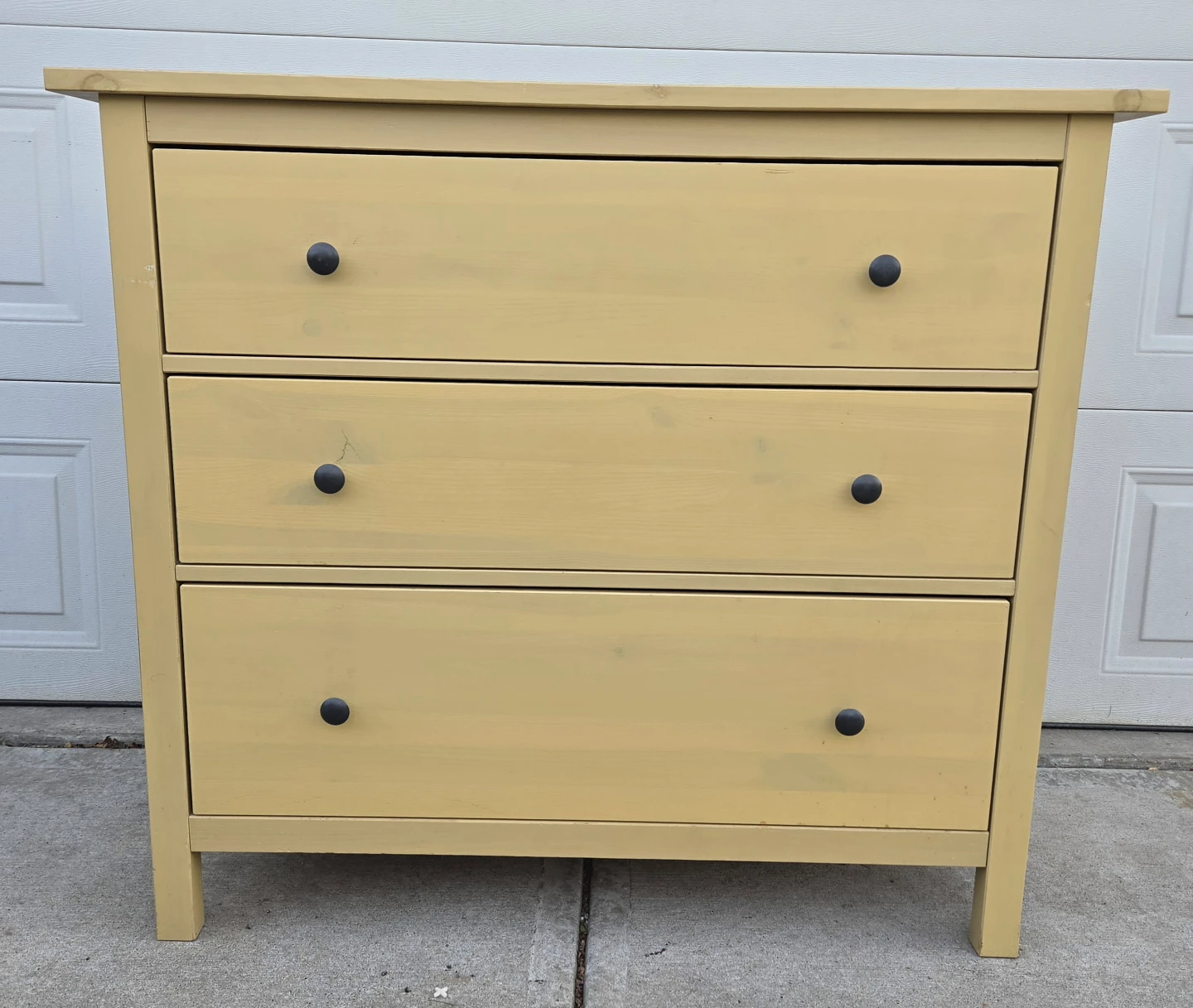 Vintage IKEA HEMNES 3-Drawer Dresser. Yellow Stain. Like New! - photo 2