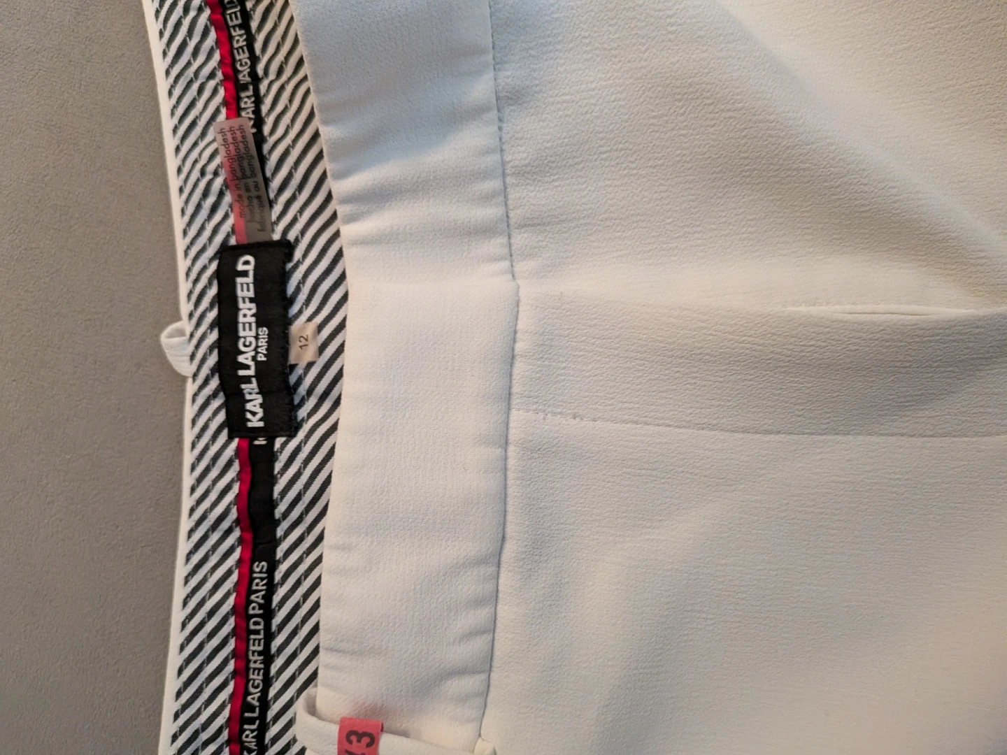 Karl Lagerfeld White Trousers - 12 - photo 3