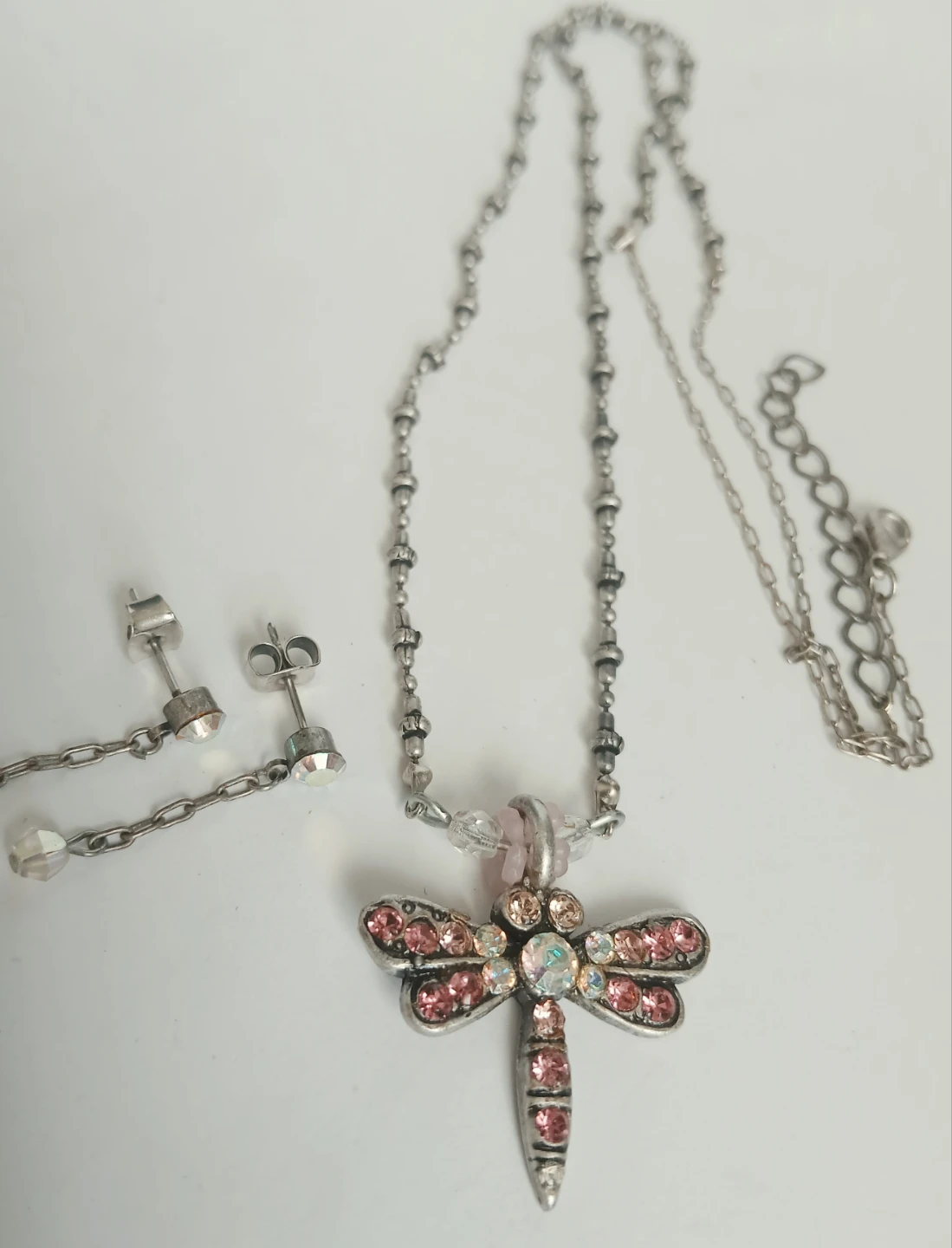 Dragonfly Necklace and Earring Set - photo 4