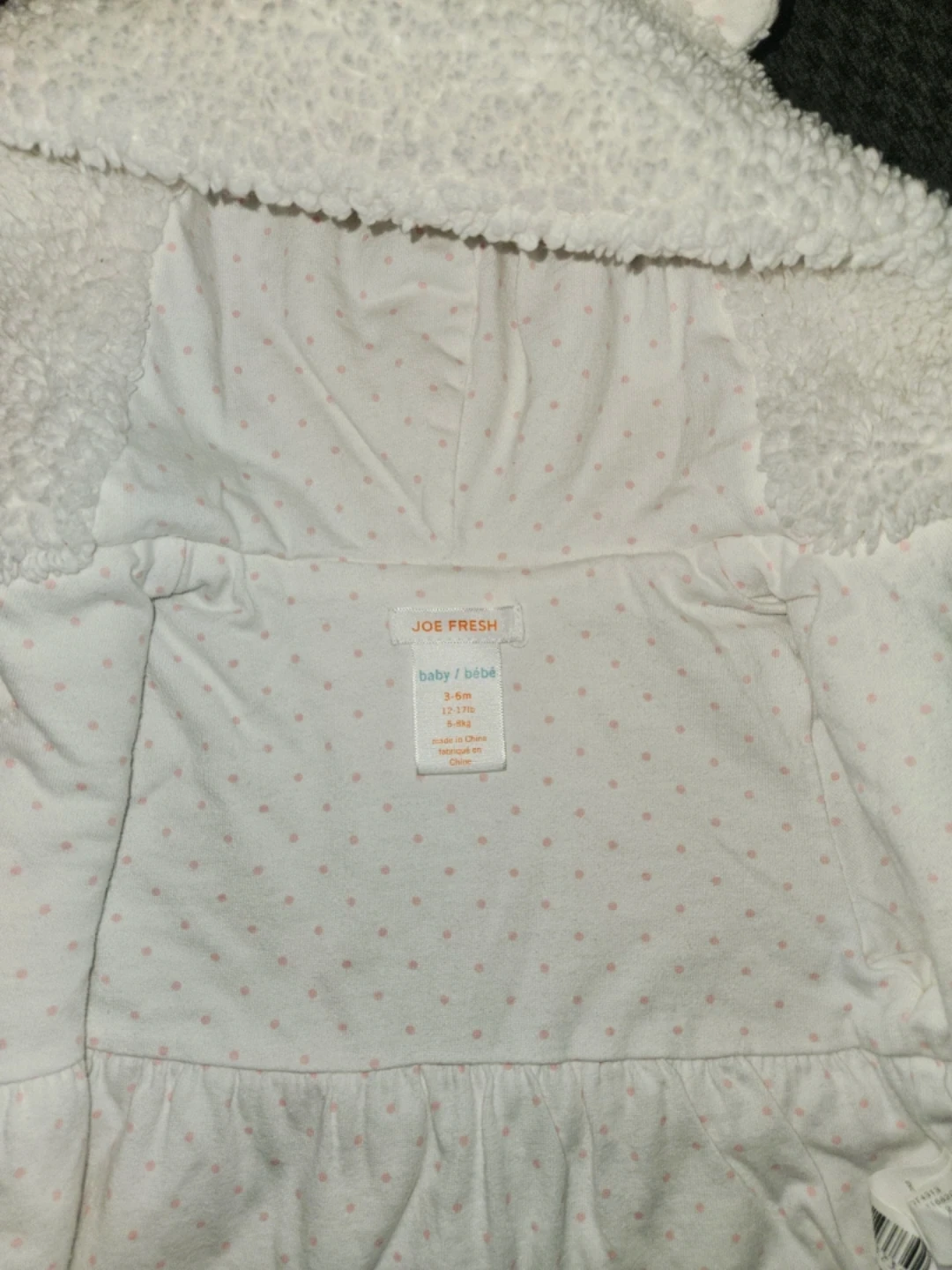 Joe Fresh Baby Sherpa Hoodie Jacket