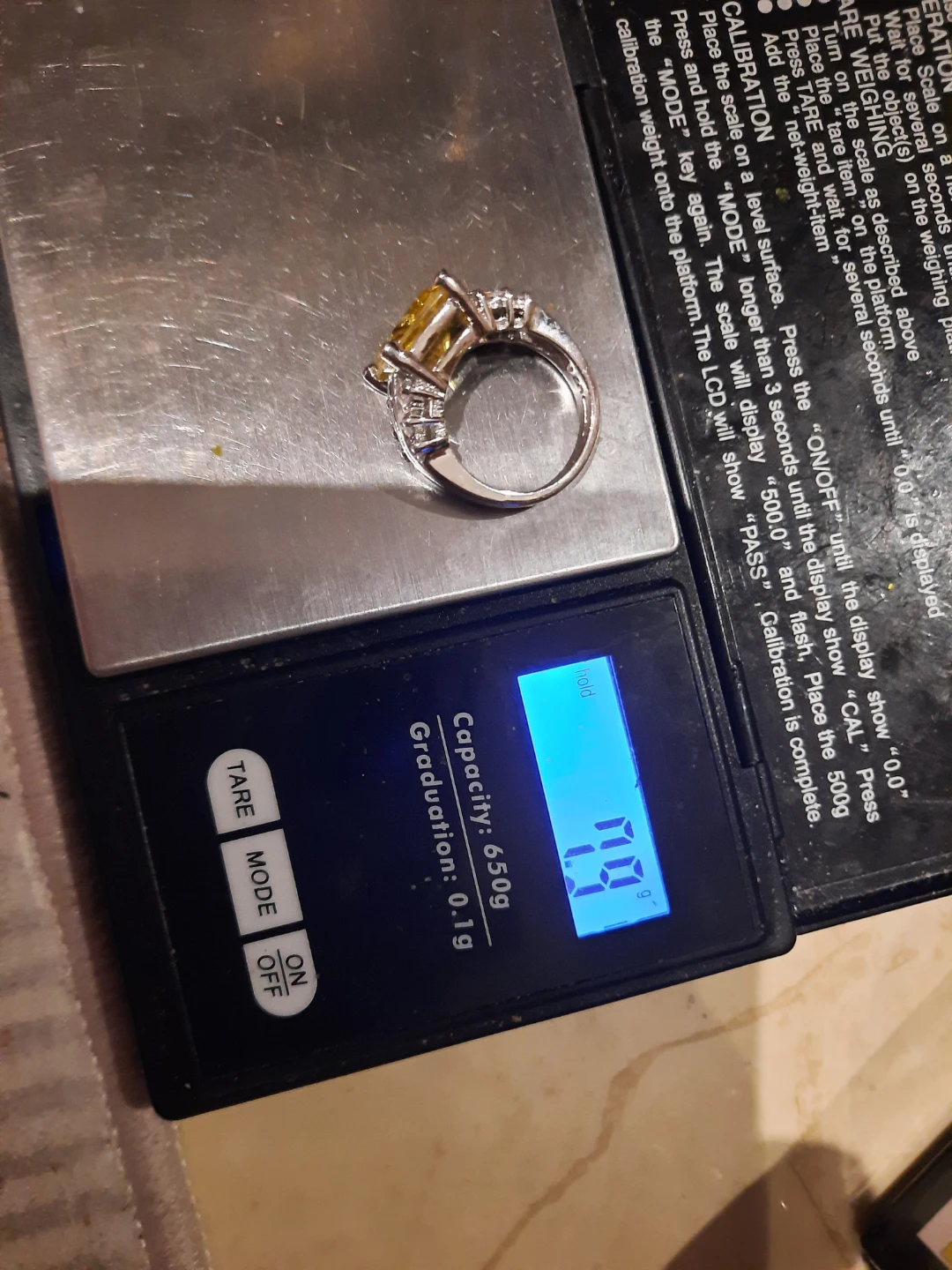 Bold Canary CZ RING Solid sterling silver - photo 4
