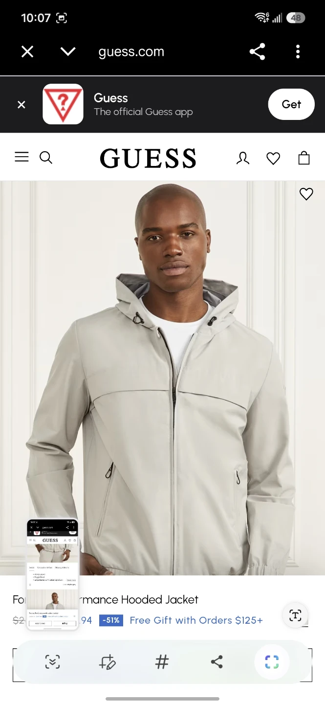 Guess Performance Hooded Jacket 140.00 - photo 2