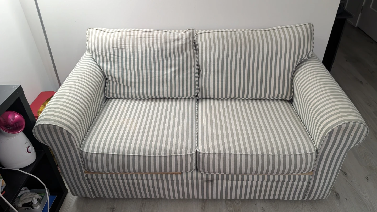 Striped Loveseat