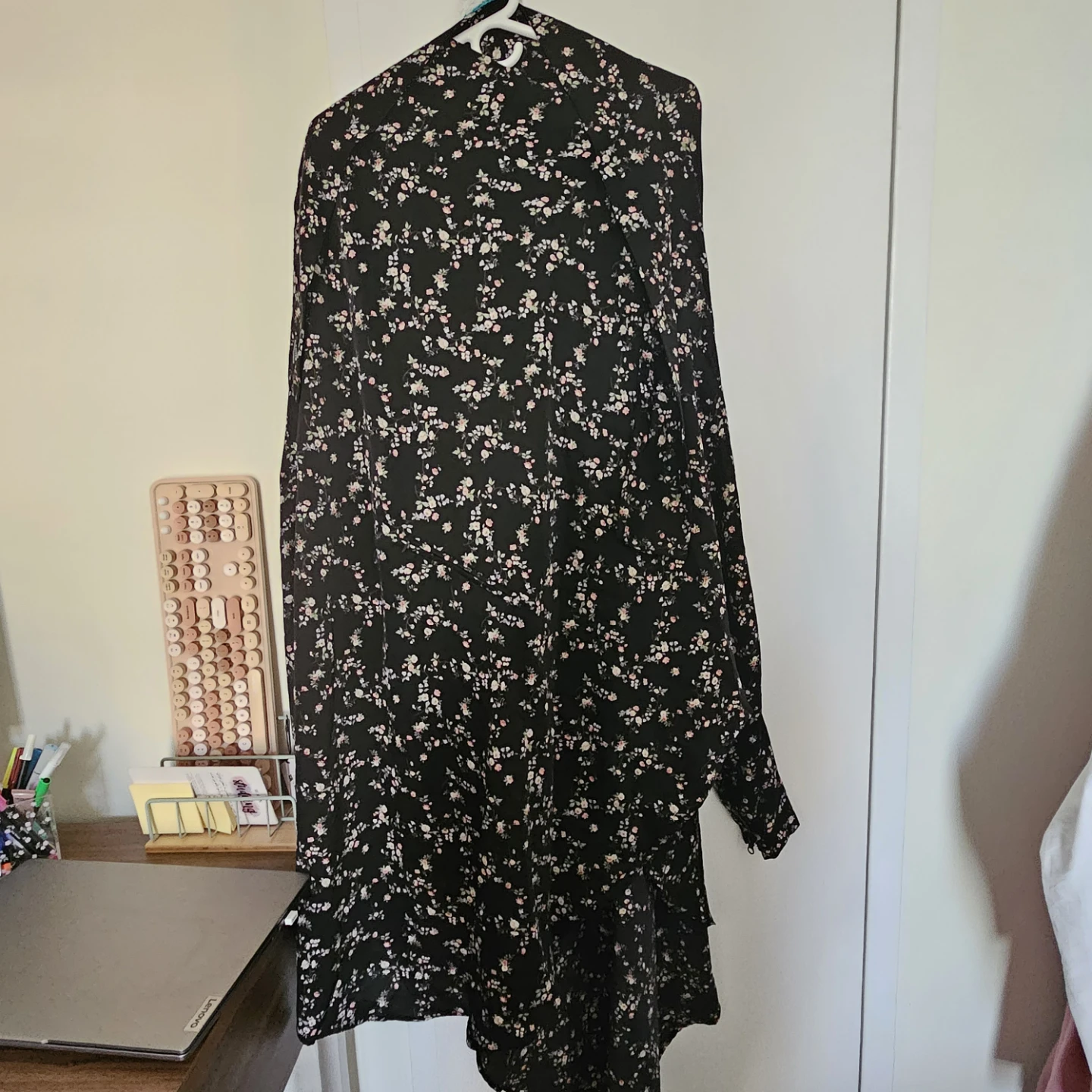 Floral khimar with sleeves - photo 2