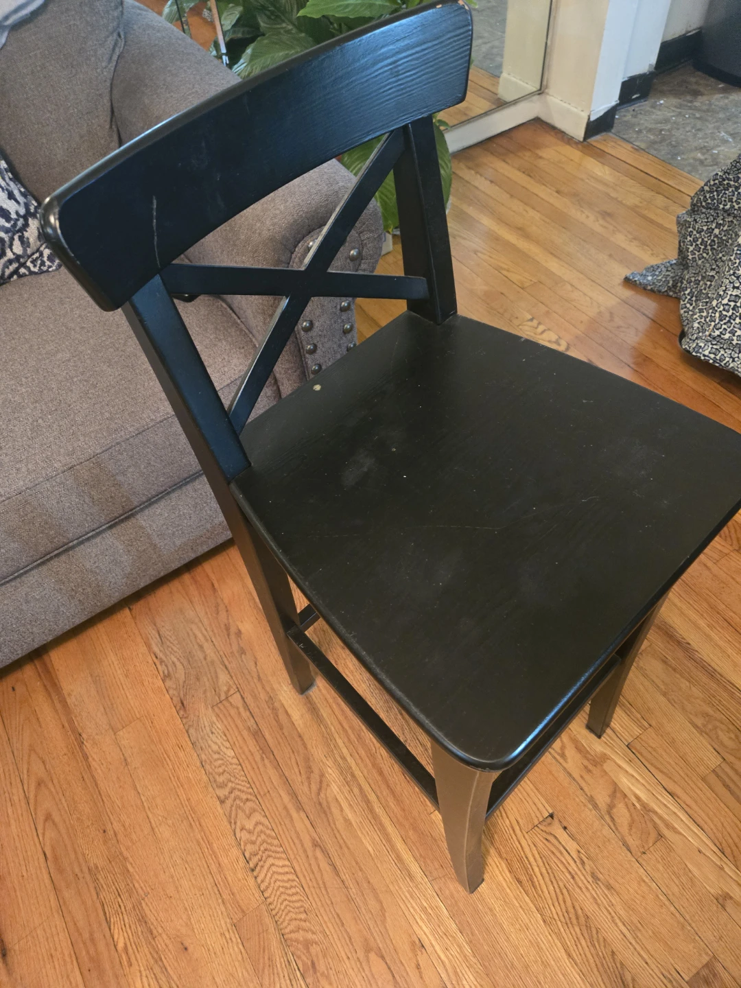 Industrial High Top Table with Two Stools - photo 2