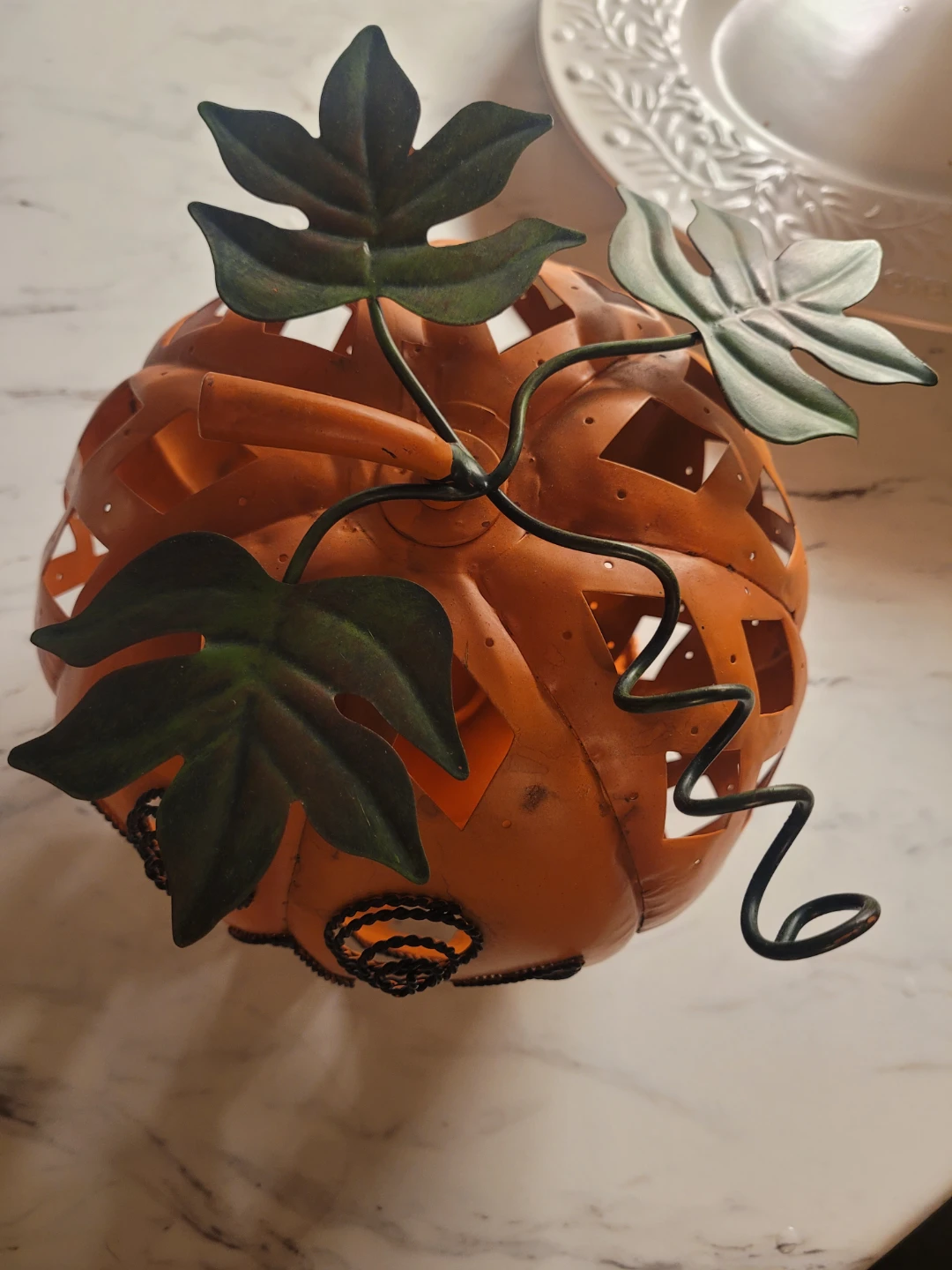 Metal Pumpkin Tea Light Holder - photo 4
