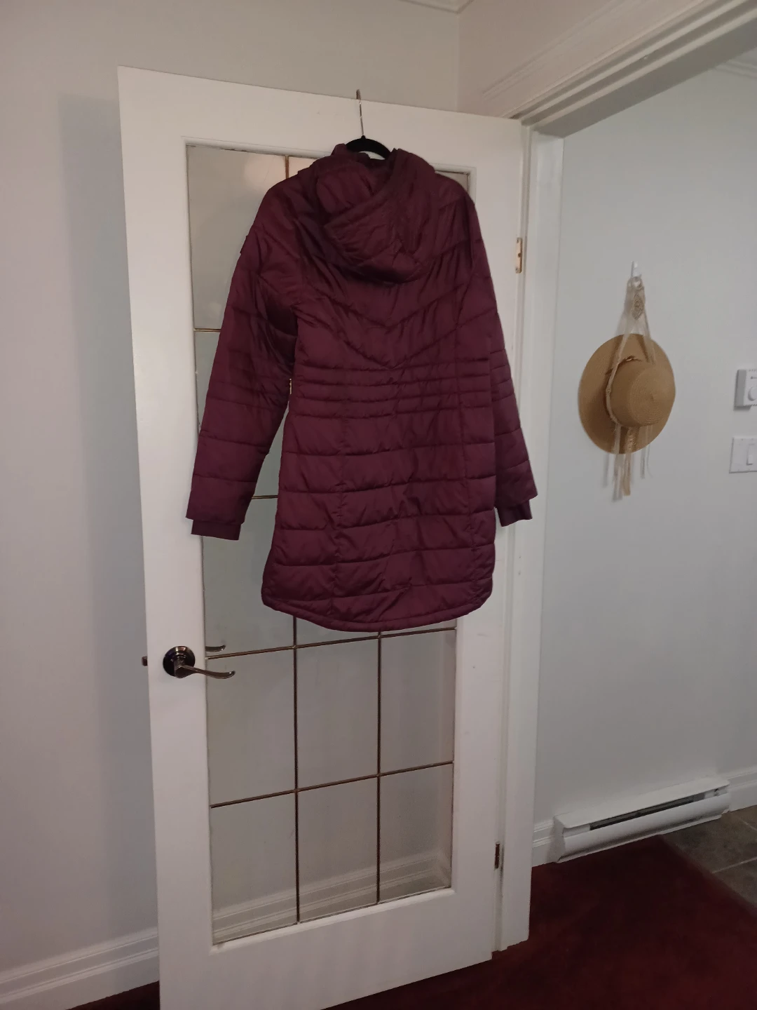 Maroon Quilted Fall Jacket - photo 2