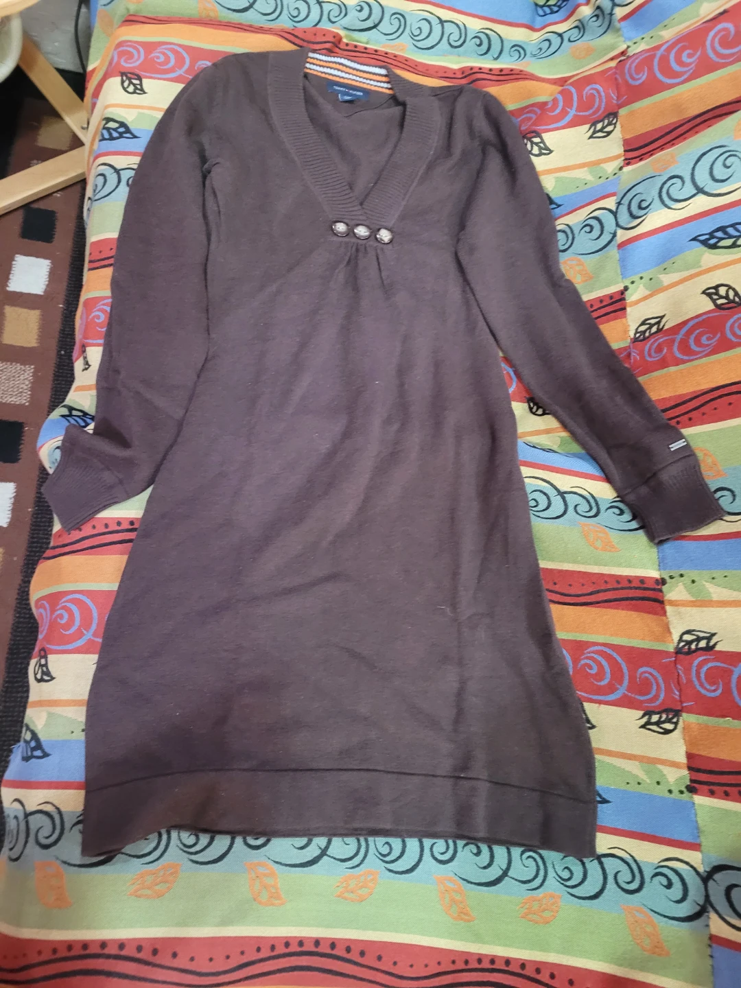 Tommy Hilfiger Brown Sweater Dress