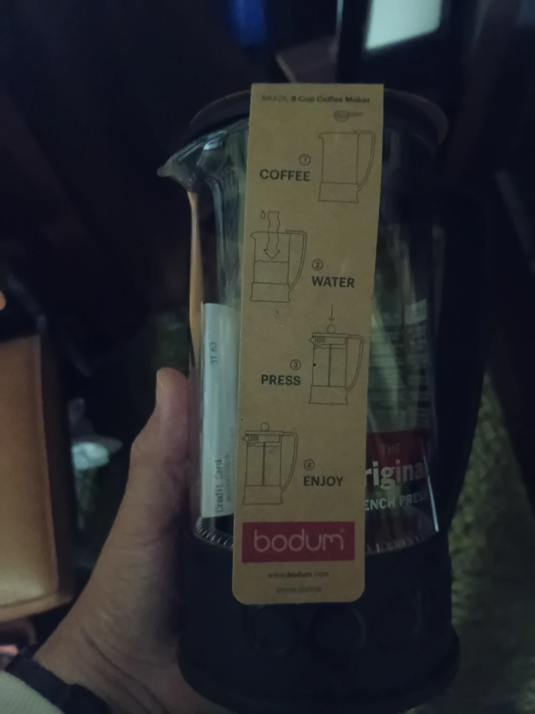 Bodum Brazil 8 Cup French Press Coffee Maker