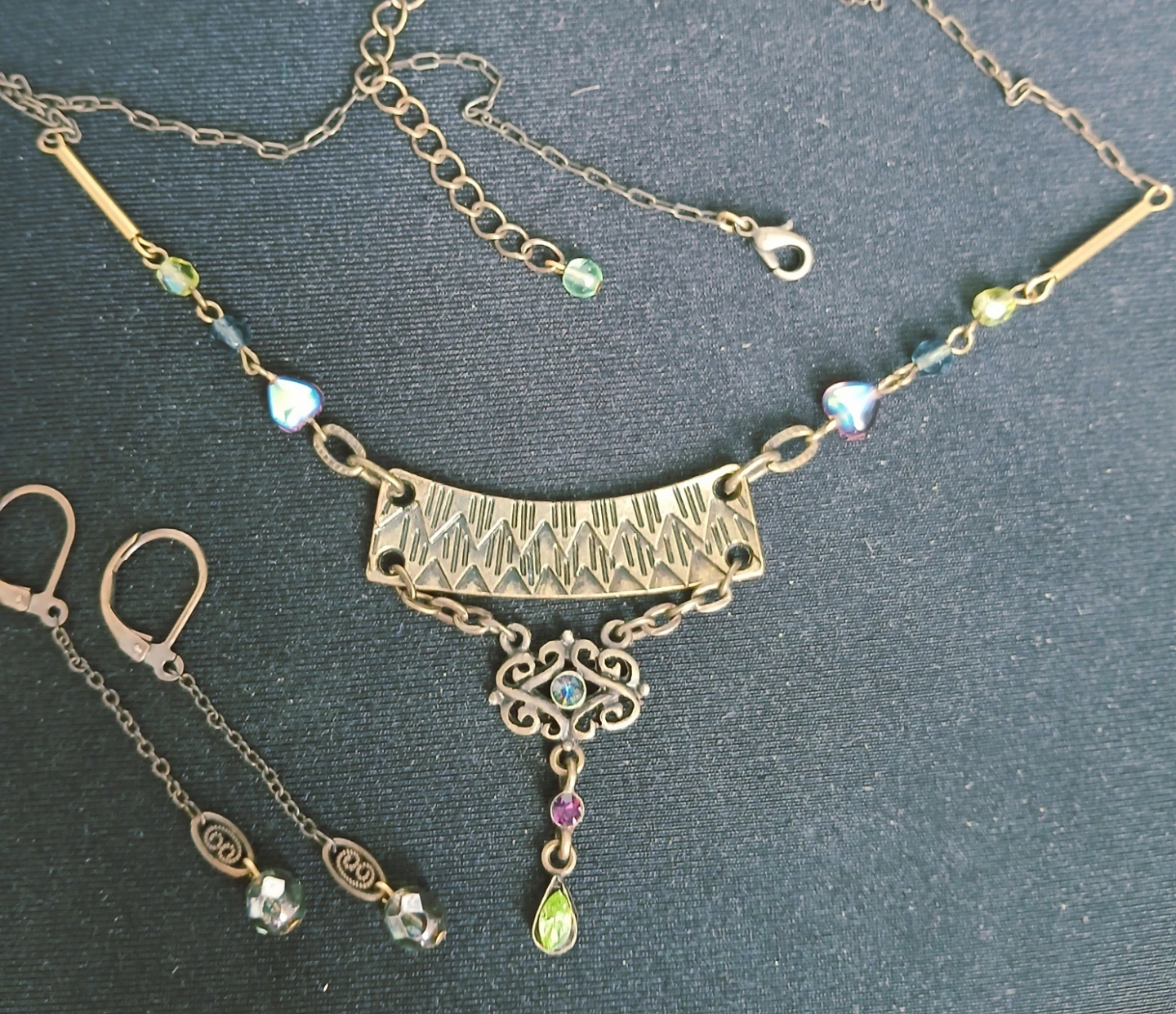 Vintage style necklace and earring set - photo 5