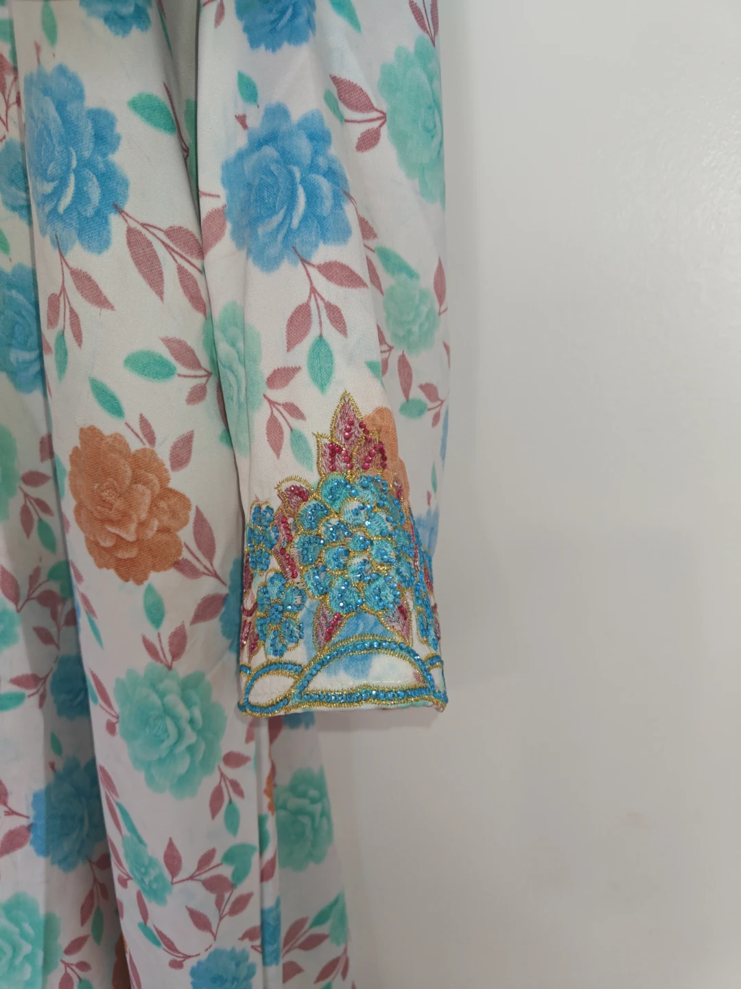 Floral pattern long dress - photo 3