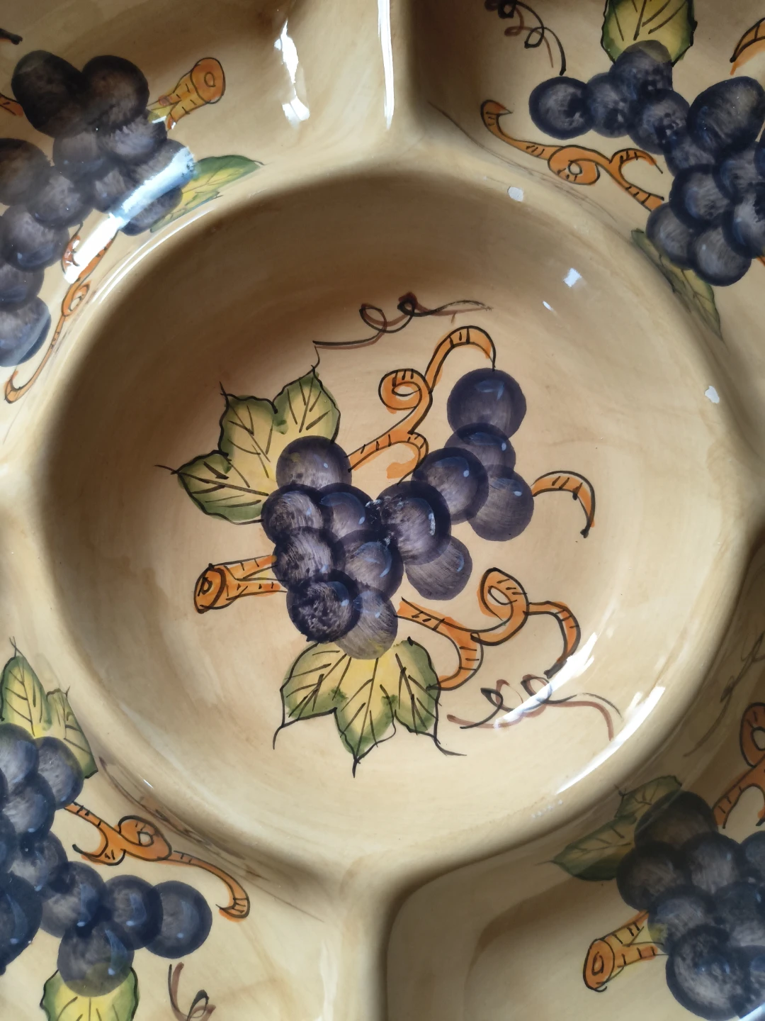 Ceramic Grape Pattern Serving Platter - photo 5