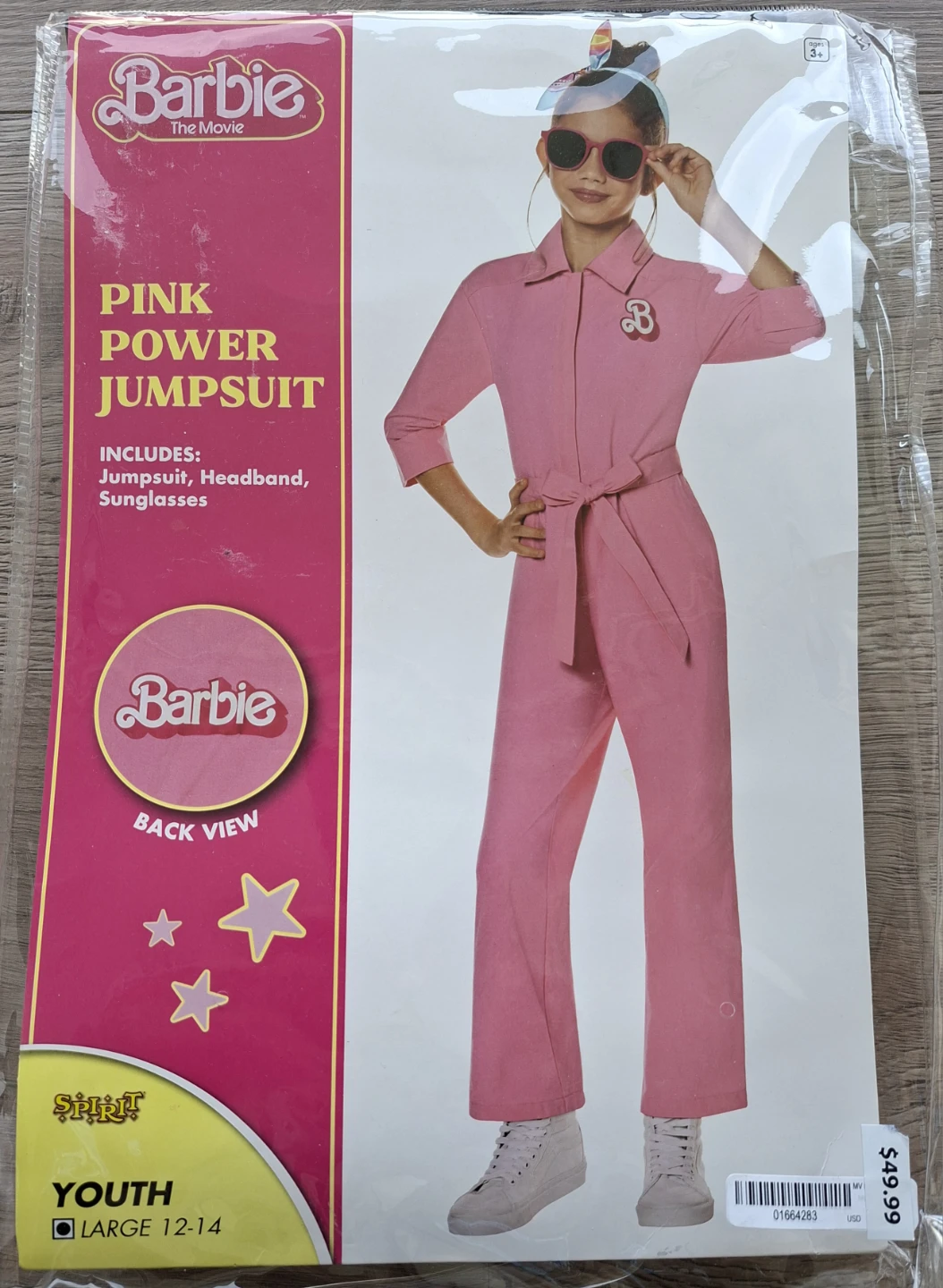 Barbie The Movie Pink Power Jumpsuit Costume