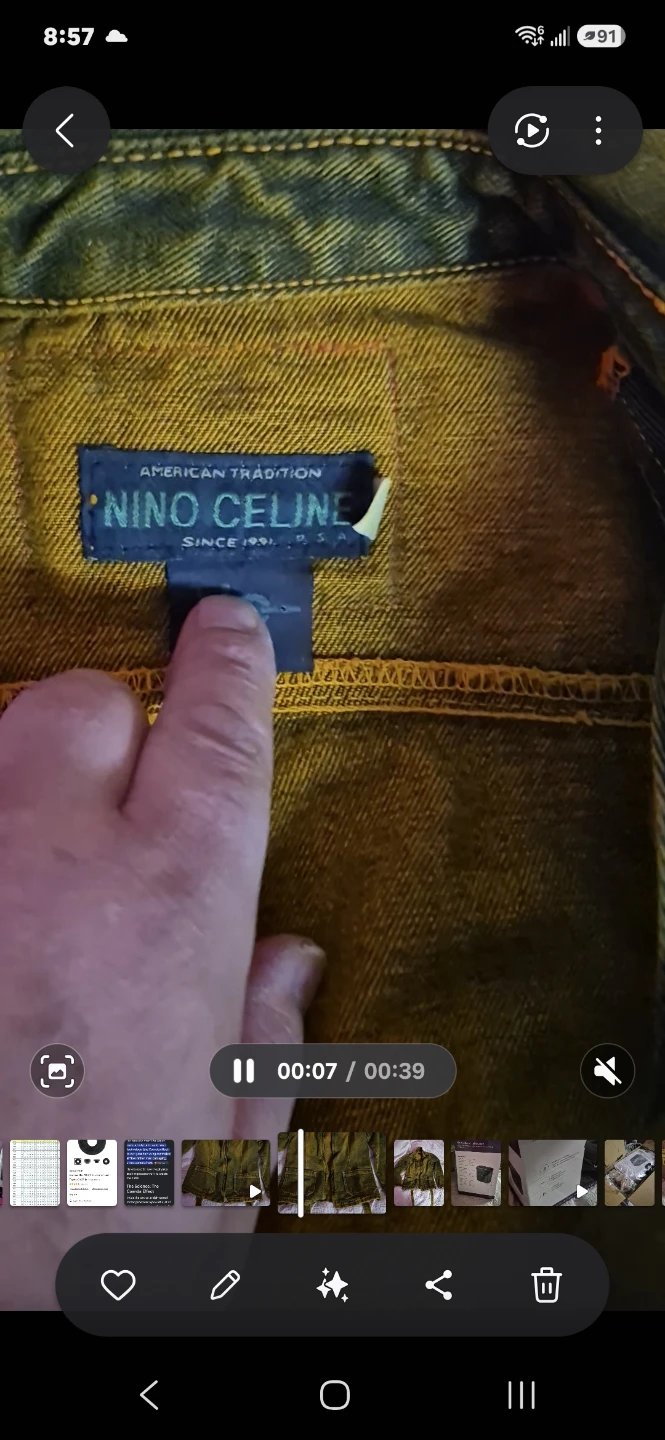 Nino Celine Olive Denim Jacket - photo 2