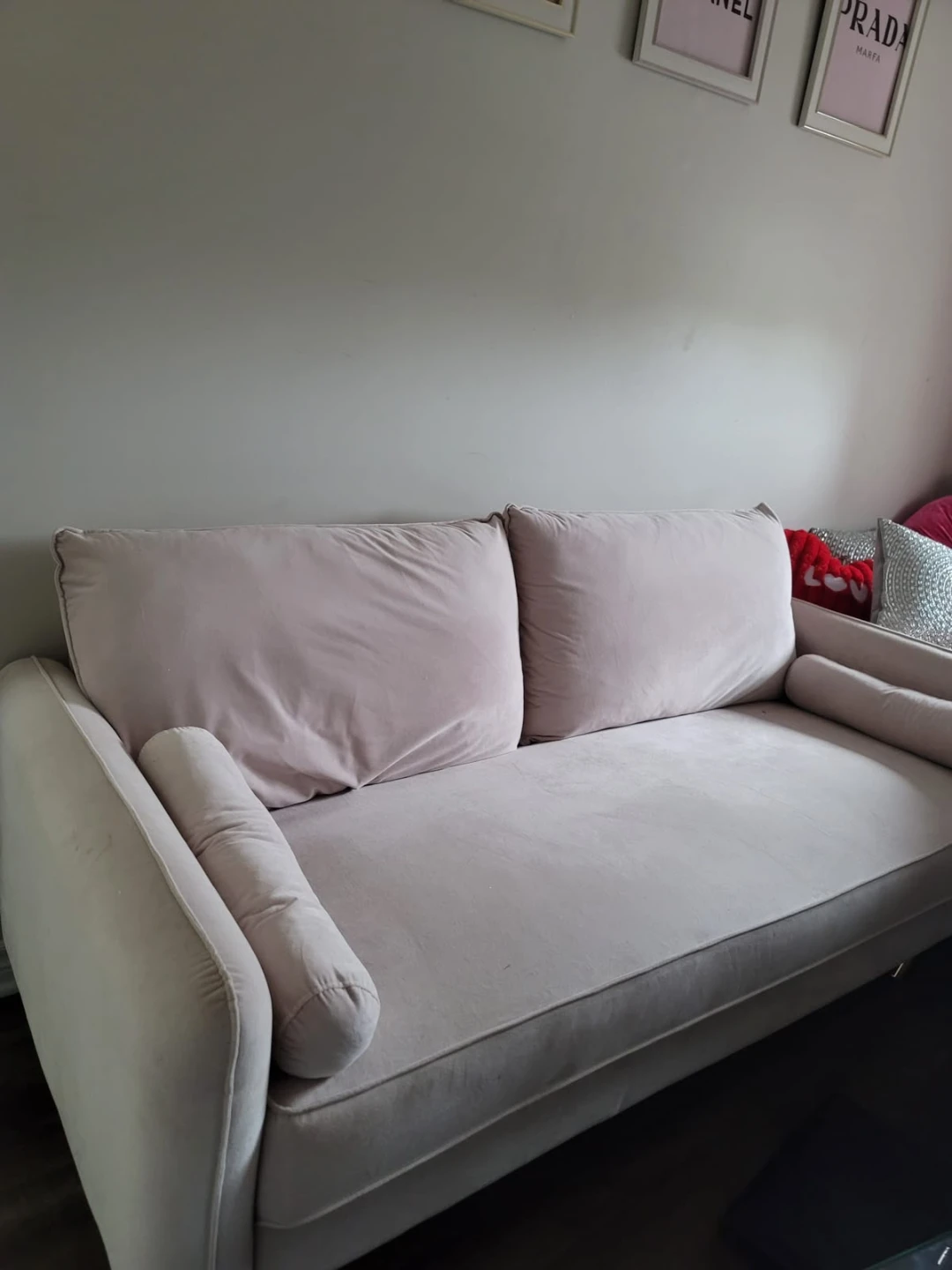 Pink Velvet Sofa - photo 3