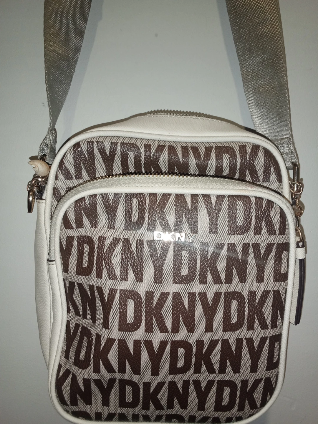 DKNY Logo Print Crossbody Bag
