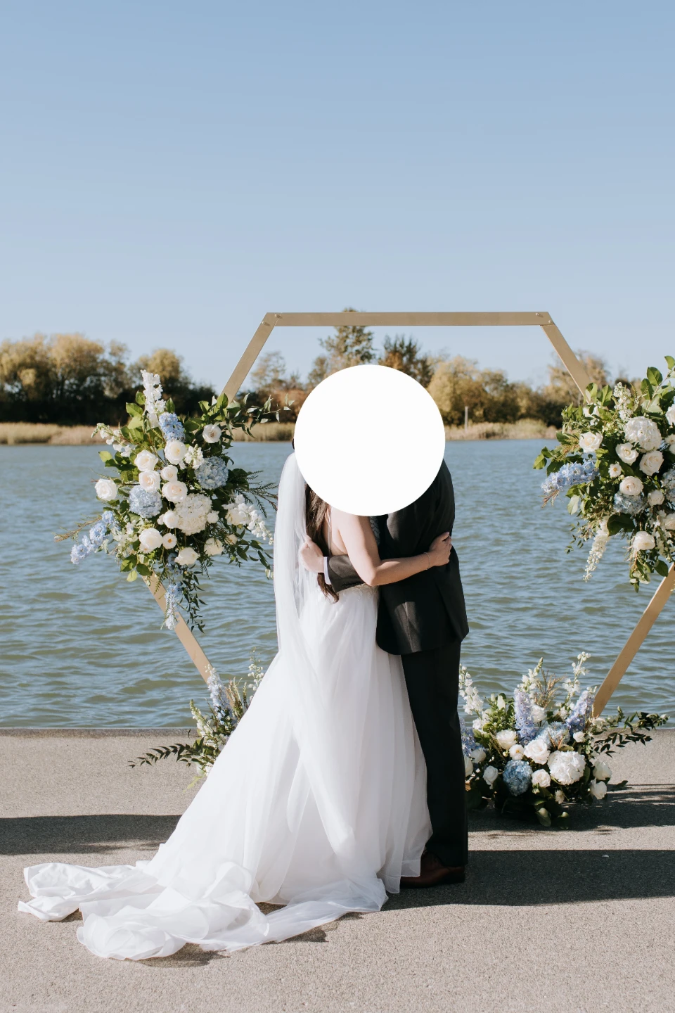 Gold Hexagon Arch