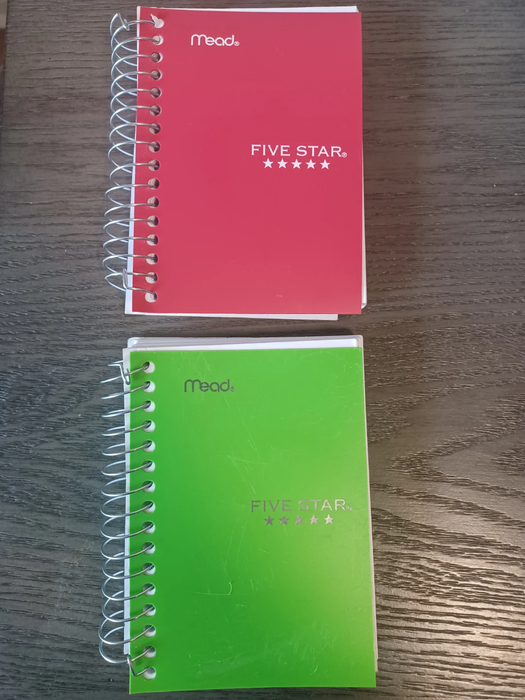 Two Mead Five Star Notebooks