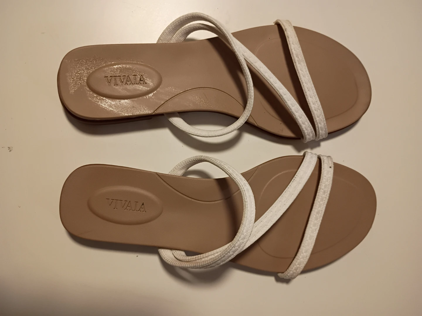 VIVAIA white strappy sandals