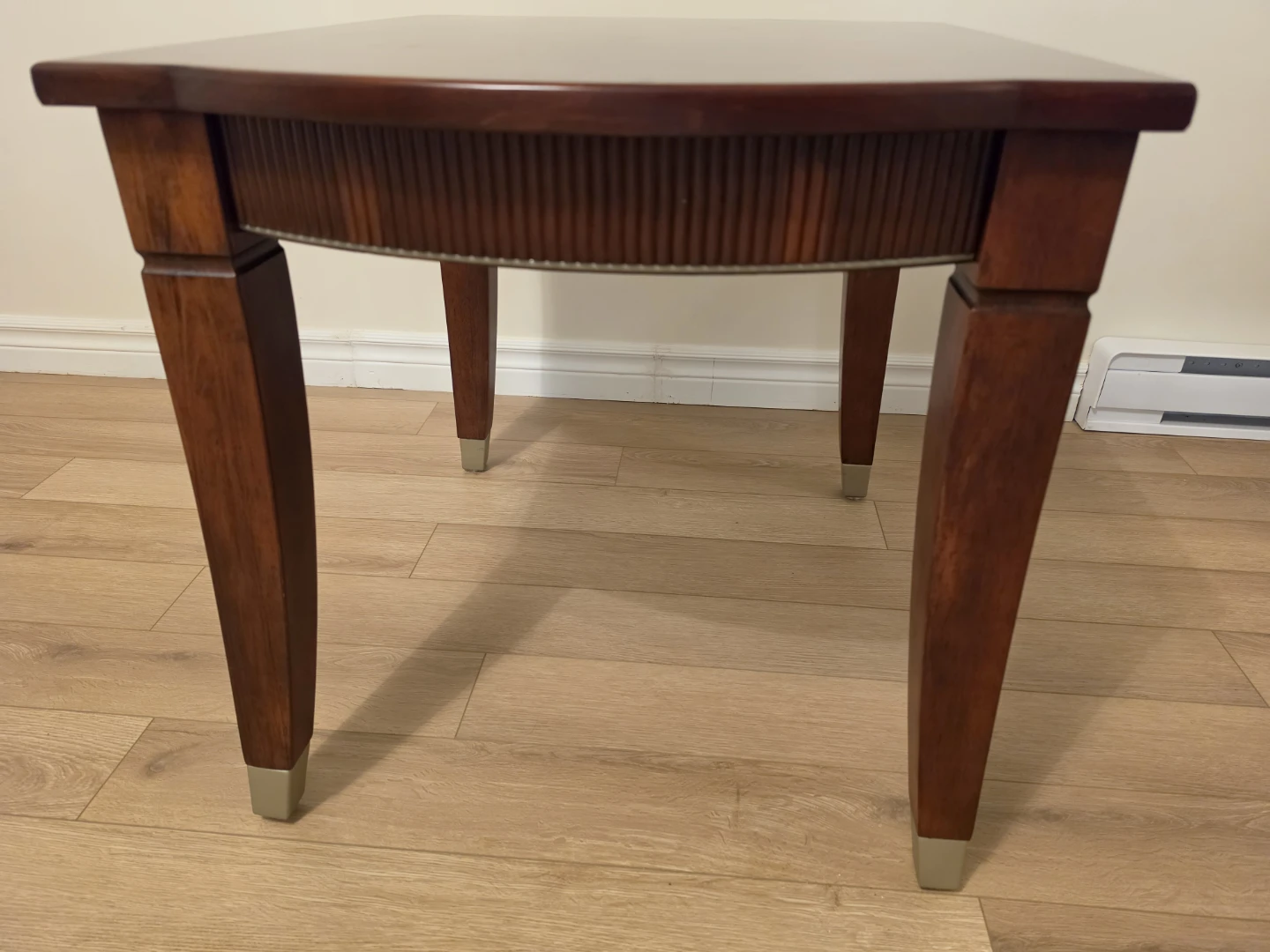 Set of Coffee Table and 2 End Tables, Large Mahogany Colour - photo 5