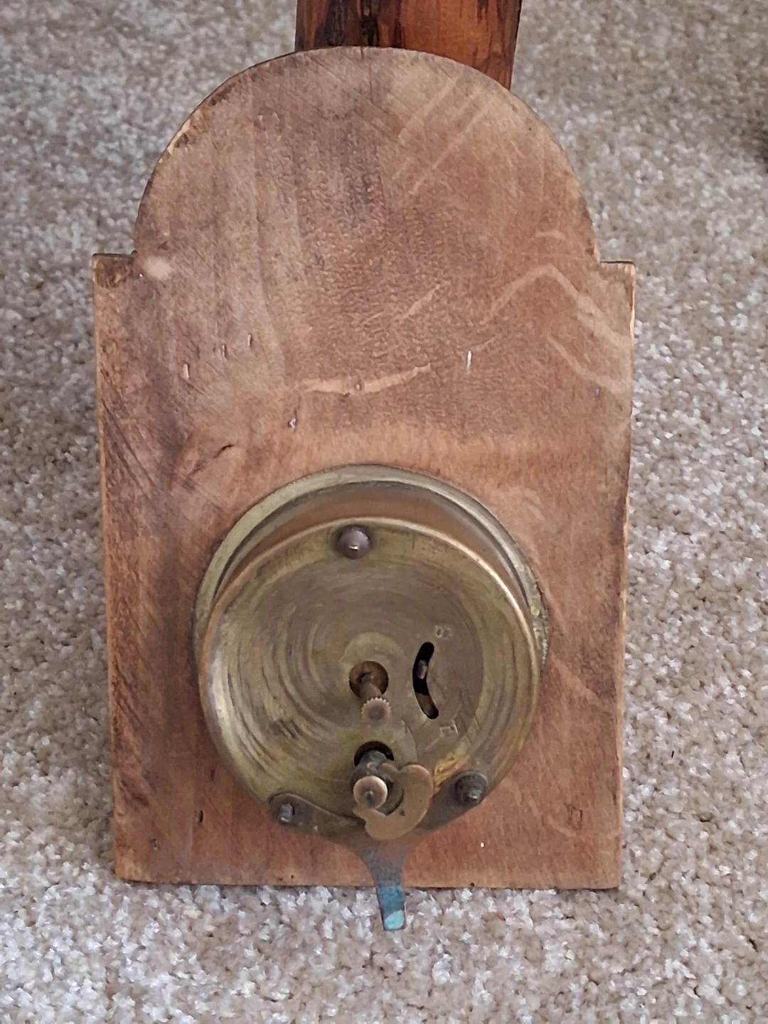 Vintage Hand-Painted Wooden Clock - photo 4