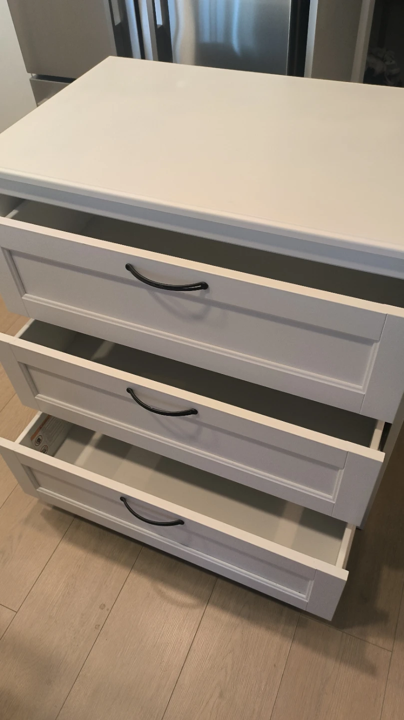 Ikea White 3-Drawer Dresser - photo 2