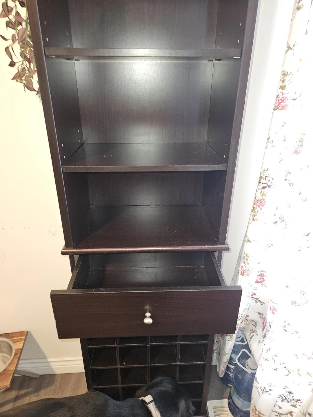Dark Brown Wine Rack and Storage Tower - photo 3