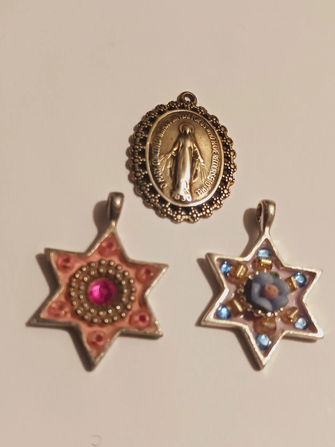 $10  EACH !! Sterling Silver 925 Decorative & Religious Pendants - photo 2