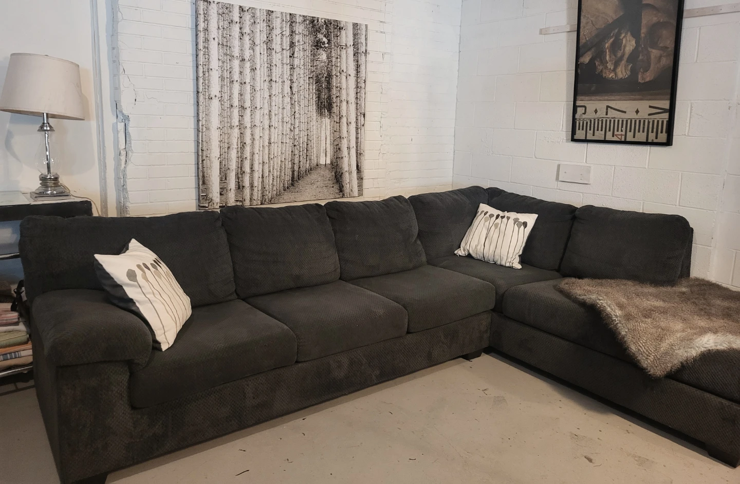 Dark Blue, Super cozy, Sectional Sofa
