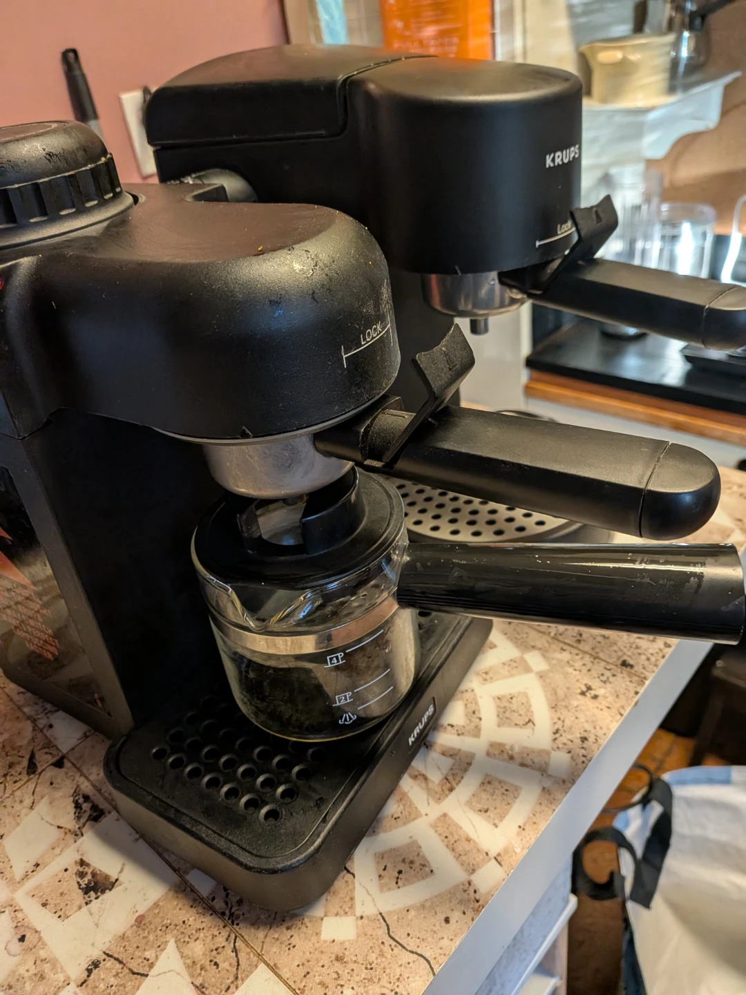 Two Krups 4-Cup Espresso & Cappuccino Makers (Swiss Made)