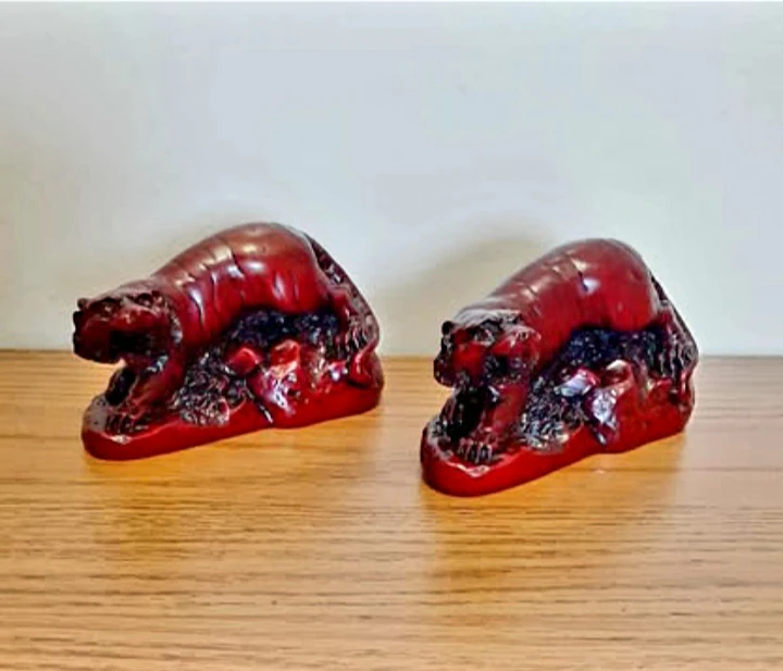 Hand Carved Tiger Figurines