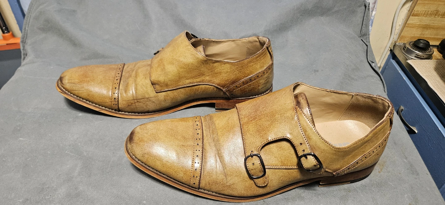 Unlisted Tan Double Monk Strap Shoes - photo 5