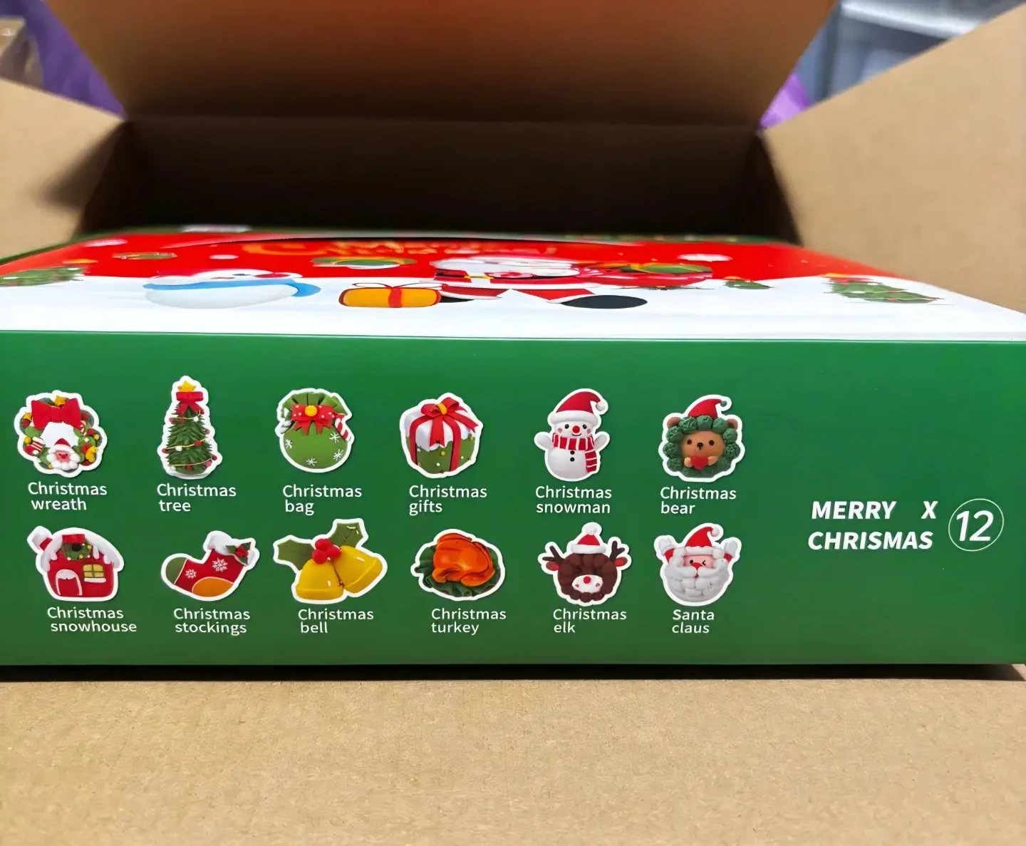 LOUFOR AIR DRY CLAY KIT - 12 PC CHRISTMAS SET - MULTICOLOR - photo 2