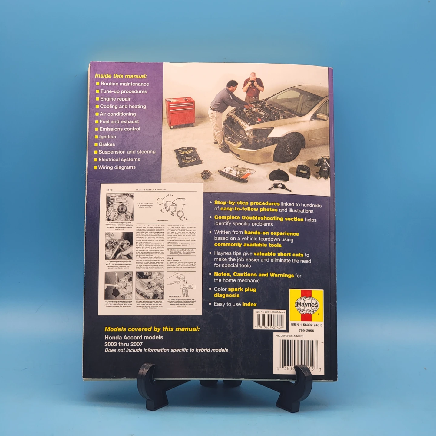 Haynes Repair Manual HONDA ACCORD 2003-2007 - photo 3
