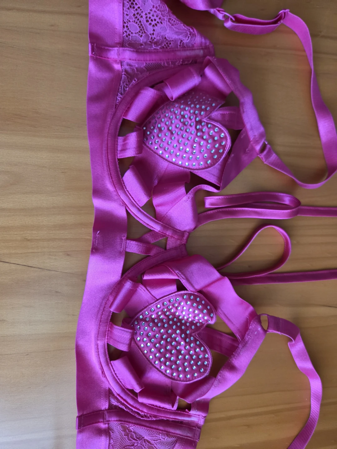 Torrid Pink Lingerie Set with Heart Details - photo 2