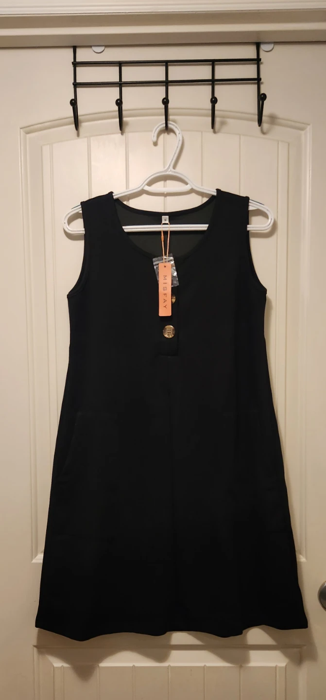 Misfay Black Sleeveless Dress