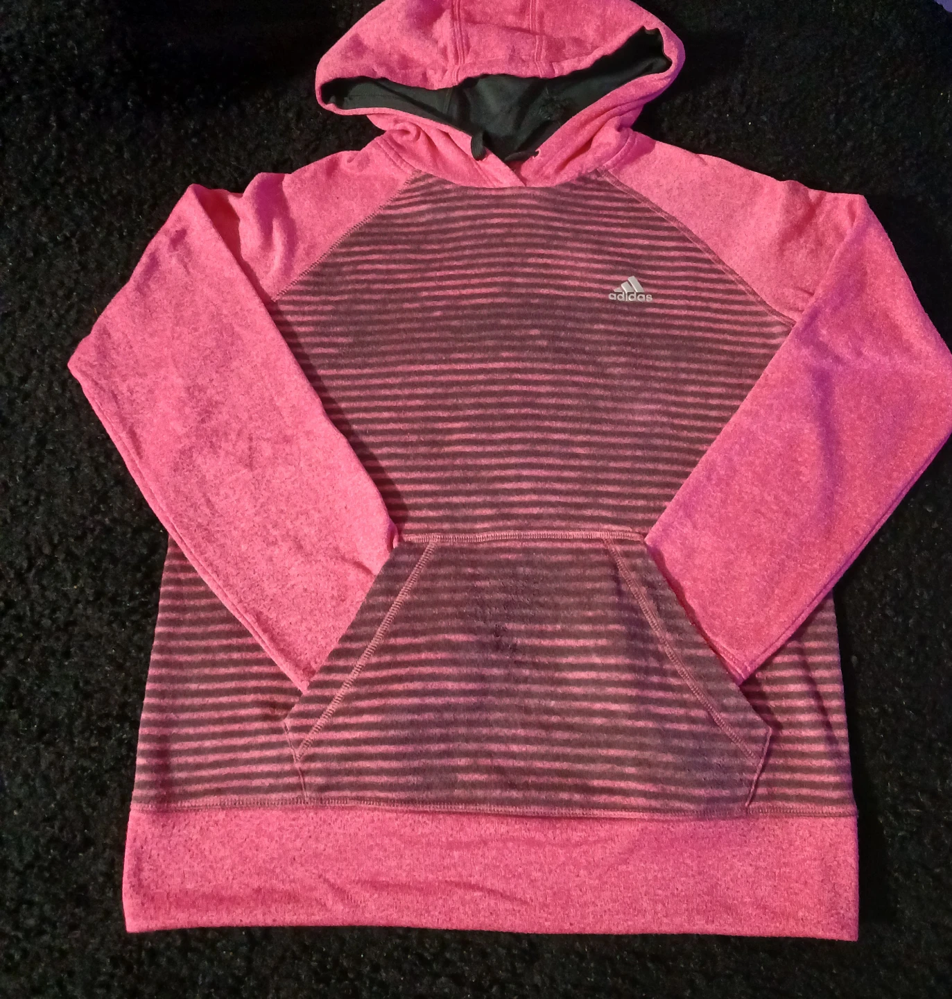 Adidas Climawarm Pink Striped Hoodie - photo 4