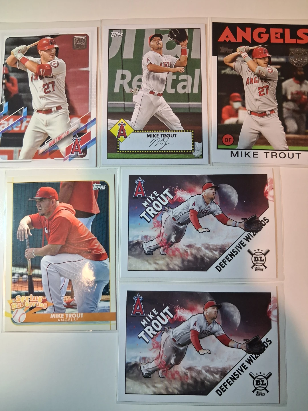 Mike Trout Baseball Card Lot