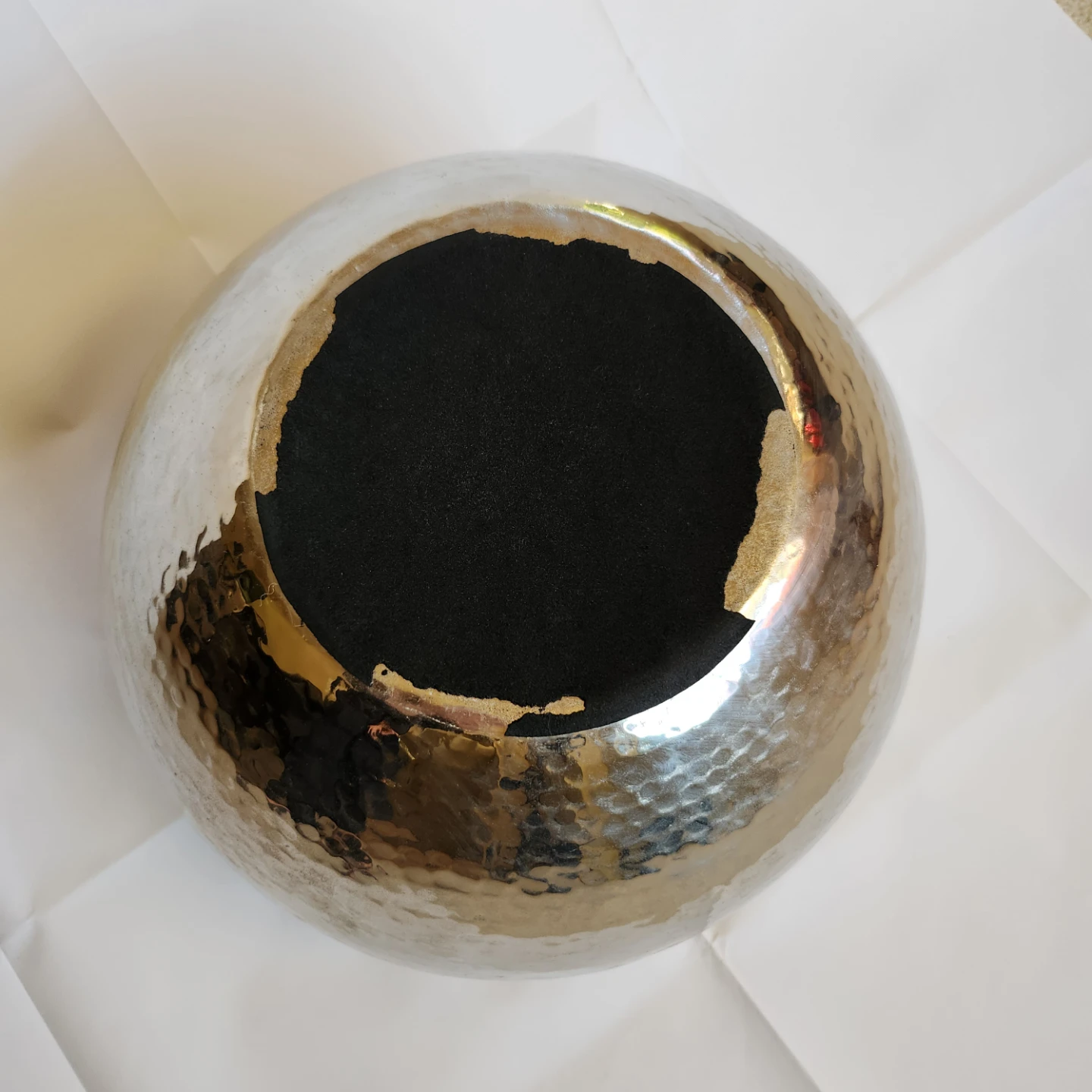 Hammered Metal Decorative Bowl - photo 3