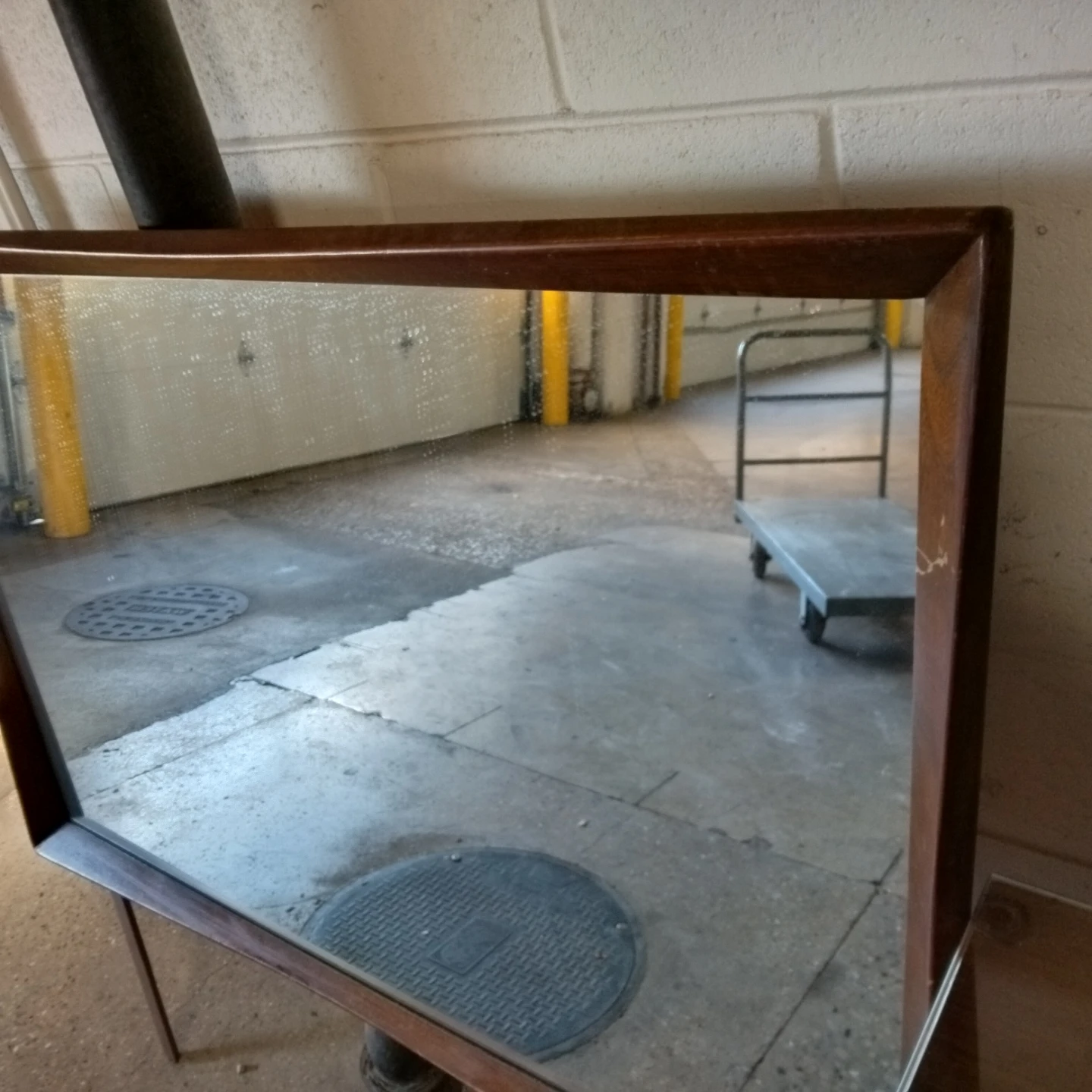 Mid century dresser solid wood glass top - photo 5