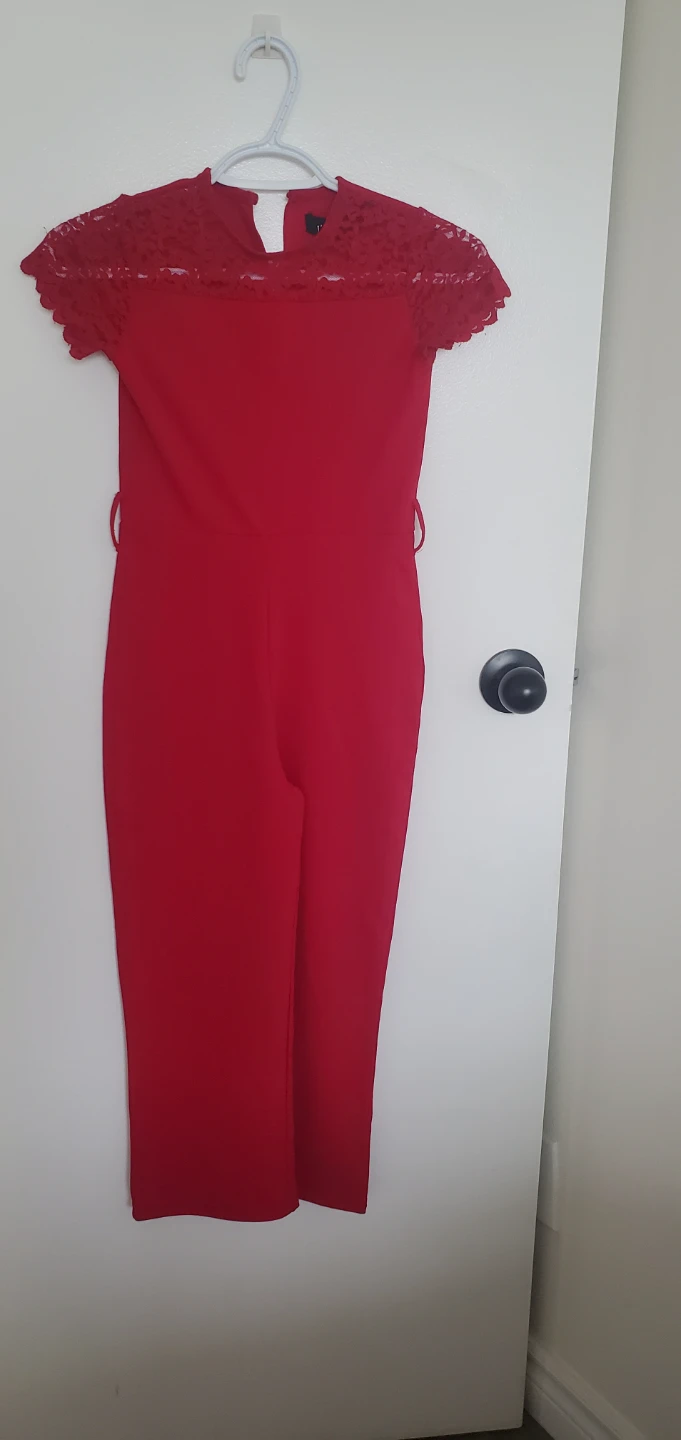 Red Girls Jumpsuit and Blue Romper Bundle - photo 4