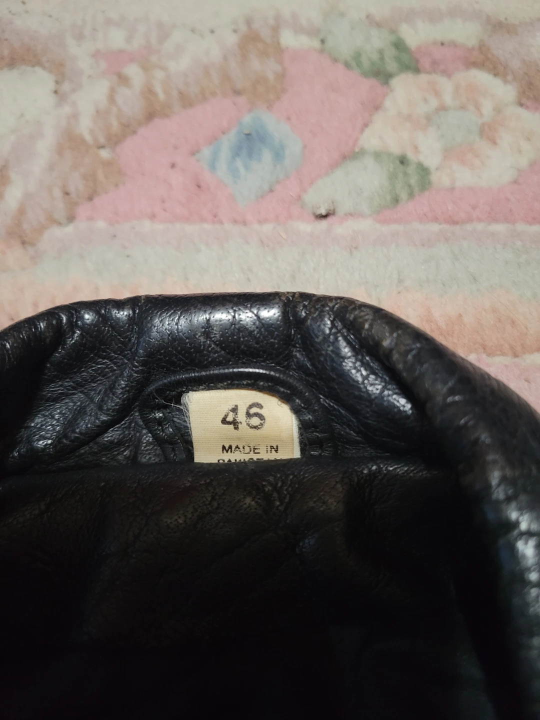 Vintage Black Leather Motorcycle Jacket - photo 2