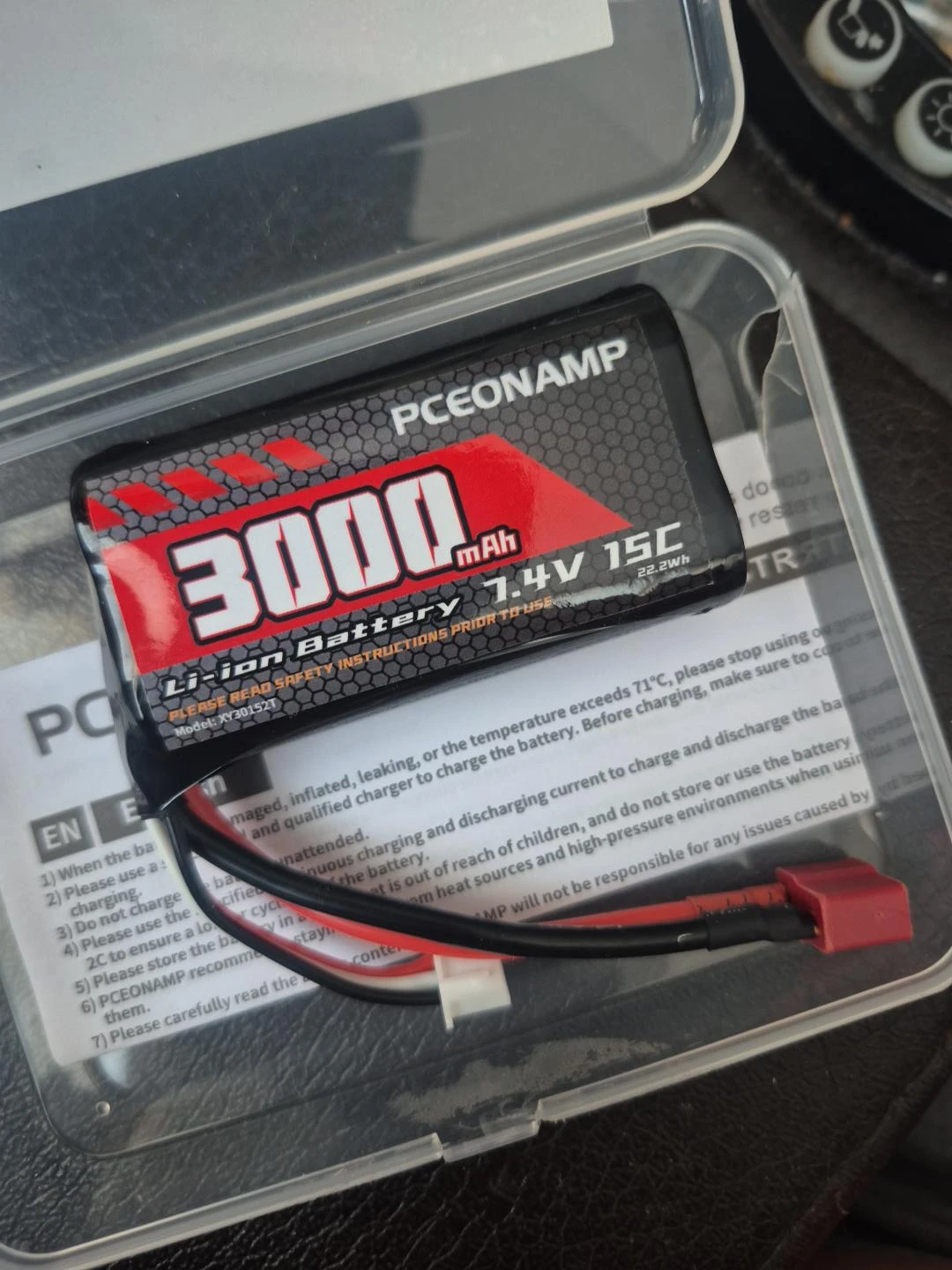 PCEONAMP 7.4V 3000mAh Li-ion Battery - photo 4