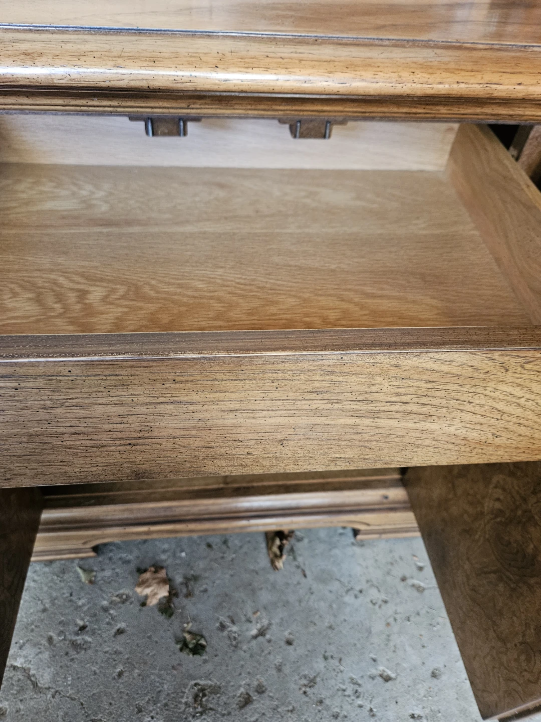 Wooden Side Table with Drawer and Cabinet - photo 5
