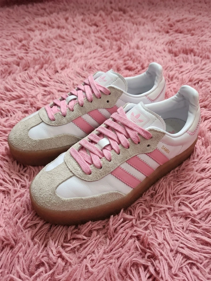 Adidas Sambae Cloud White Bliss Pink Shoes IE9109