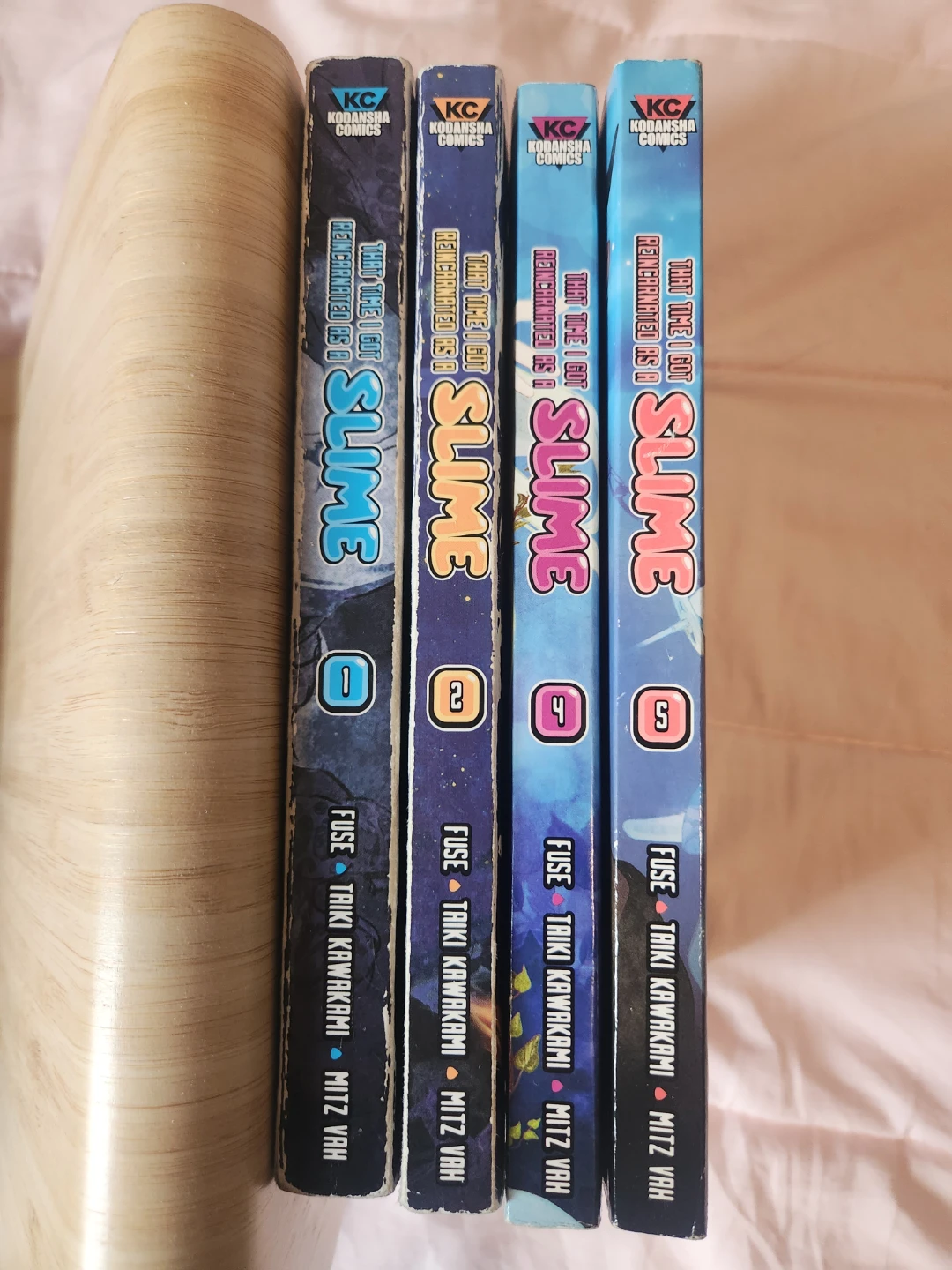 Vol 1, 2, 4, 5 of That Time I Got Reincarnated as a Slime