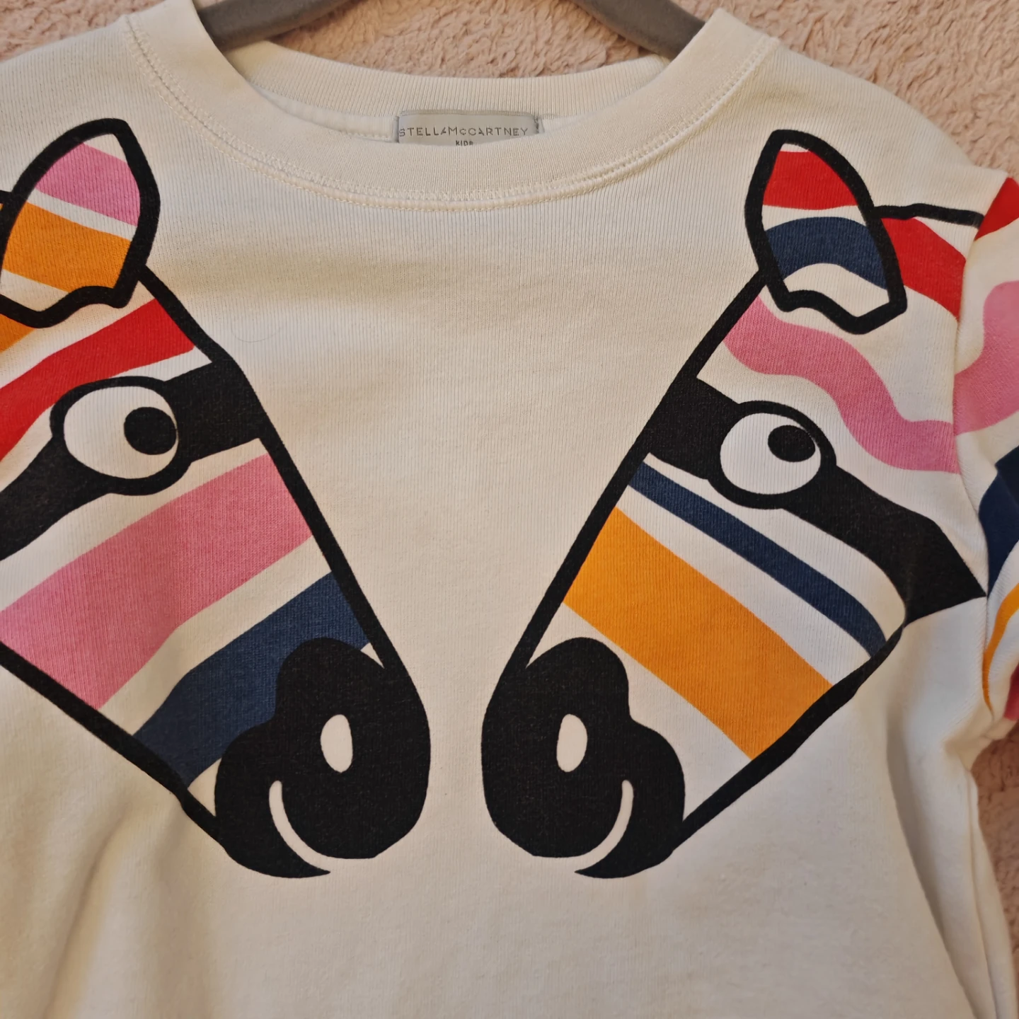 Stella McCartney Kids Zebra Long Sleeve Dress - photo 4