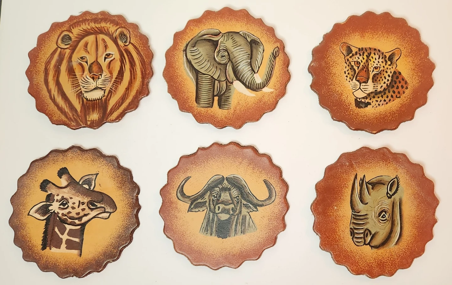 Set of 6 Leather Coasters - photo 2