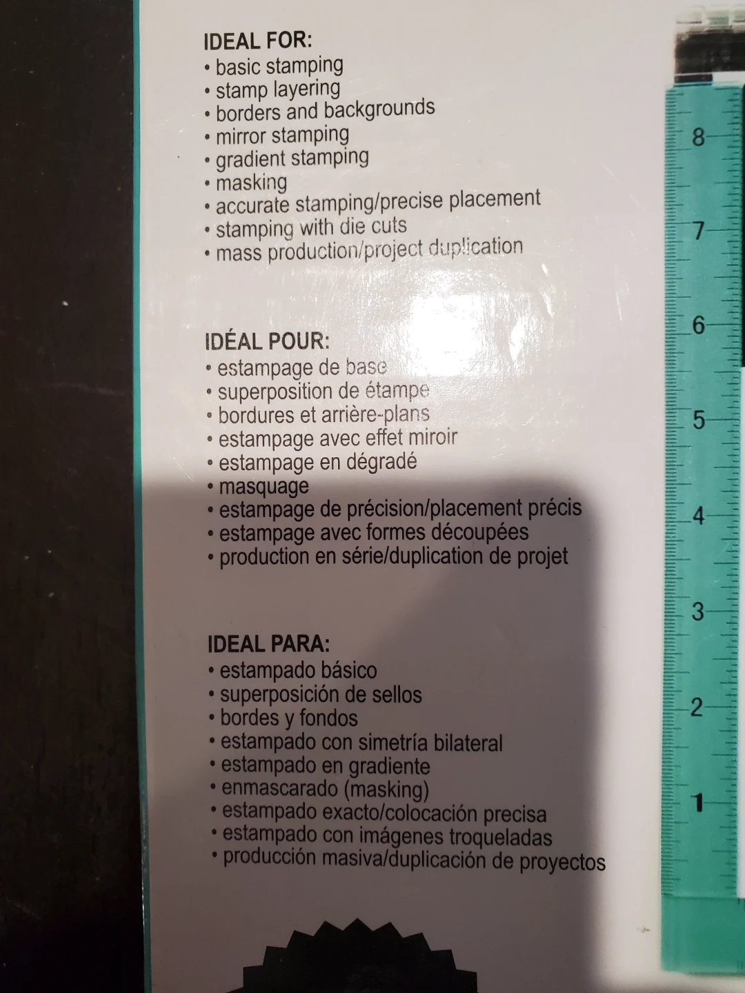 Hampton Art 10" x 10"Stamp Perfect Positioning Tool - photo 2