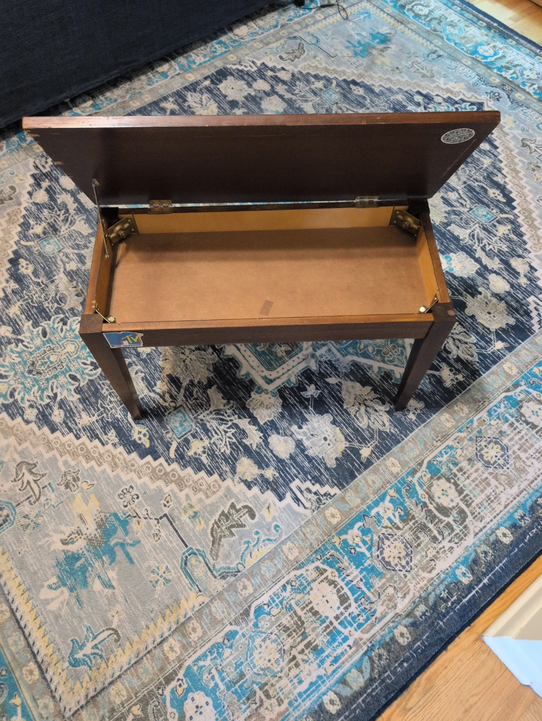 Sticker-Covered Storage Bench (Piano Bench) - photo 3